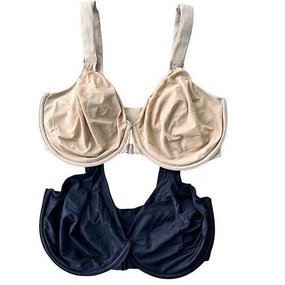 SPANXsmooth Bra-llelujah!® Full Coverage Underwire Bra Bundle 34DD, Nude & Black - Picture 1 of 15